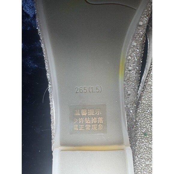 Women's Rhinestone Bow Knot Point Toe Loafers Flat Wedding Shoes Size 11 - Picture 4 of 5